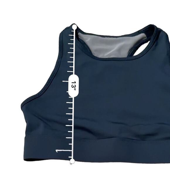 Fabletics Trinity High Impact Sports Bra in Blue Nova/Blue Iron Sz M - Picture 7 of 7